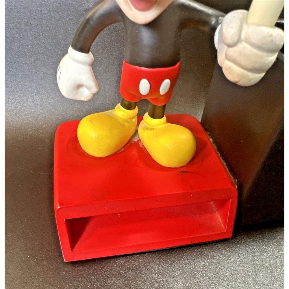 Vintage Disney Mickey Mouse Pen & Pencil Holder Notepad Holder Desk Org w/ Pen - Picture 3 of 11